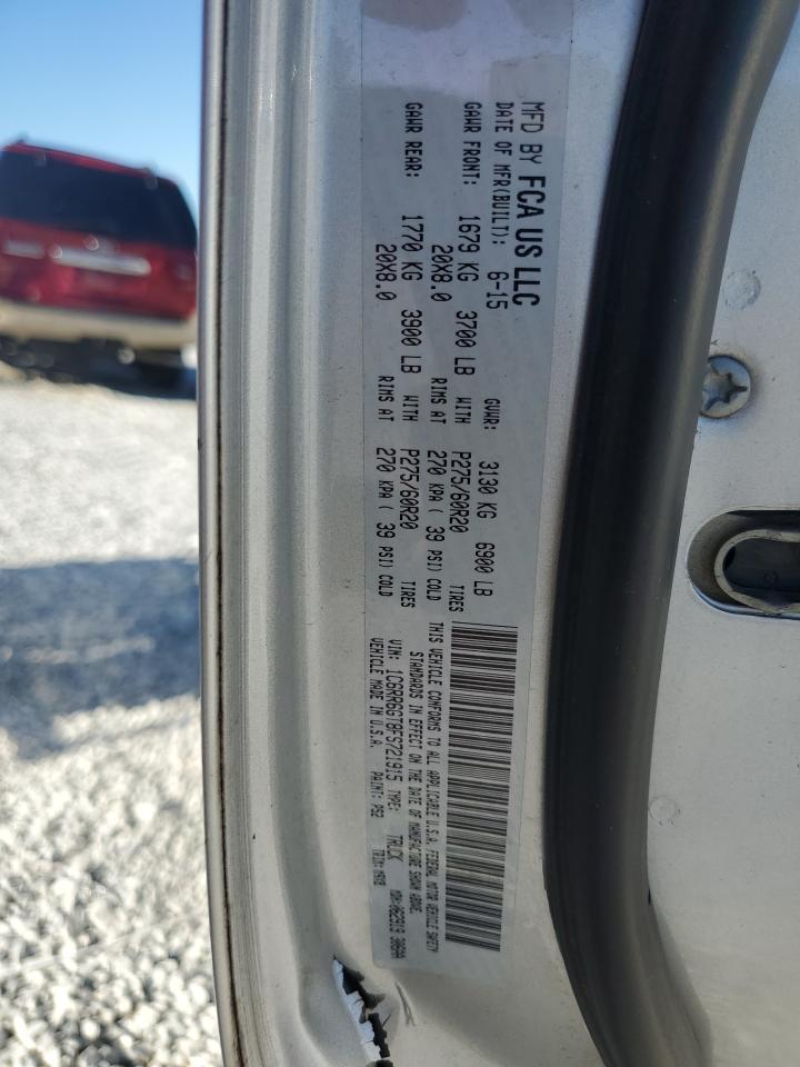 2015 Ram 1500 Slt VIN: 1C6RR6GT8FS721915 Lot: 66427264