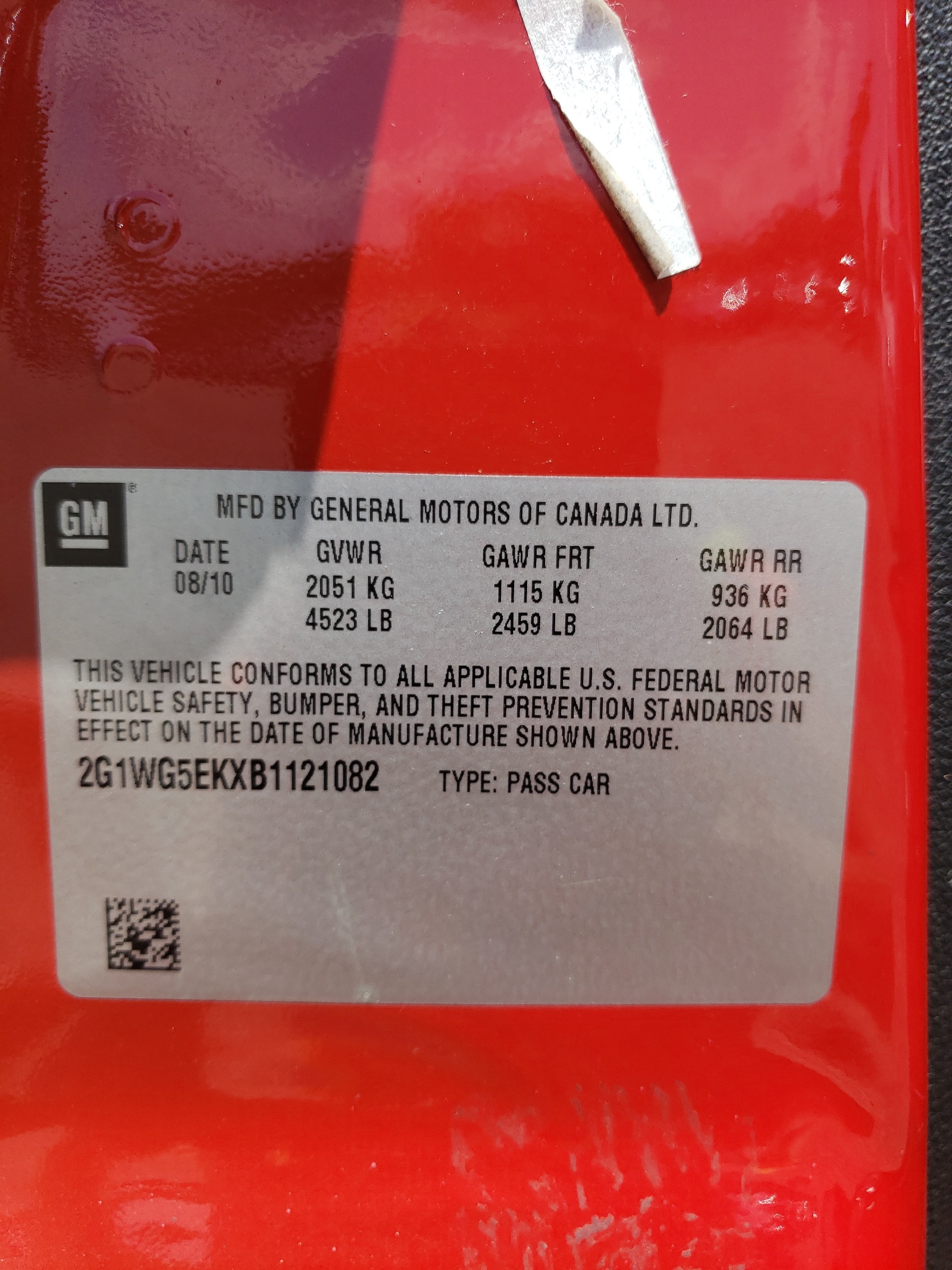 2G1WG5EKXB1121082 2011 Chevrolet Impala Lt