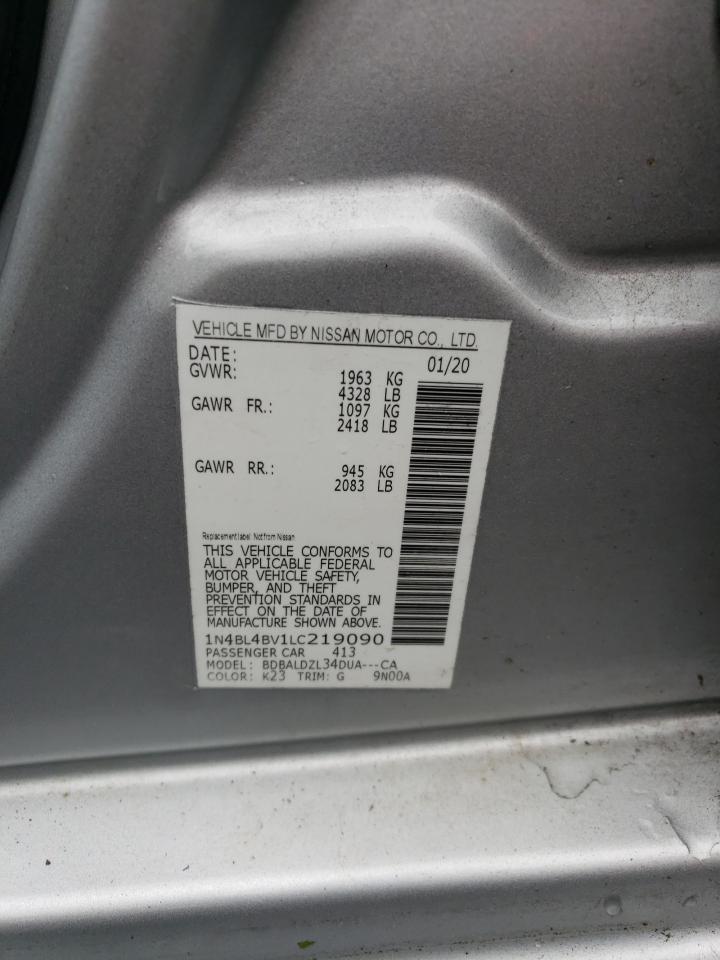 1N4BL4BV1LC219090 2020 Nissan Altima S