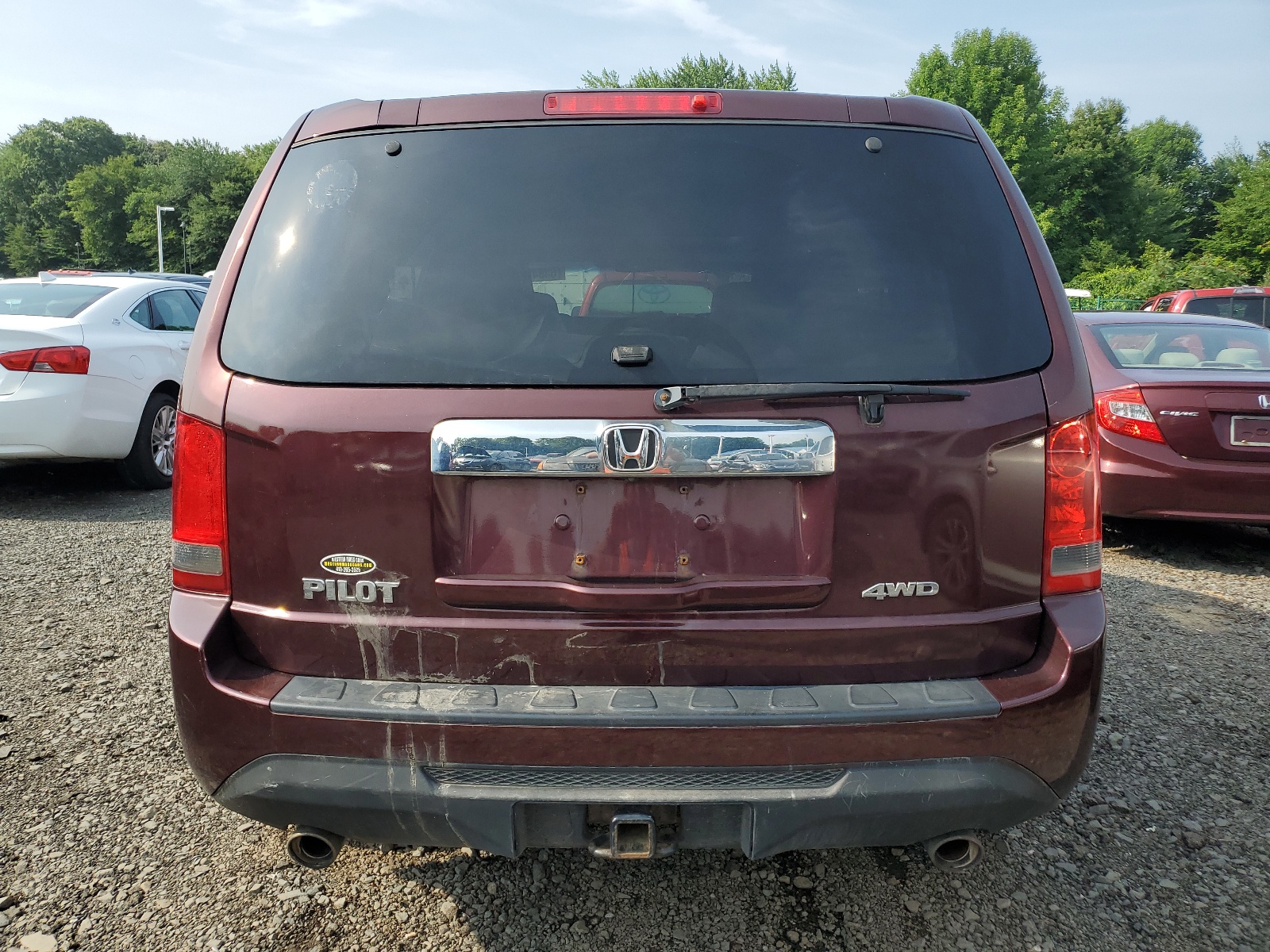 2013 Honda Pilot Exl vin: 5FNYF4H55DB019322