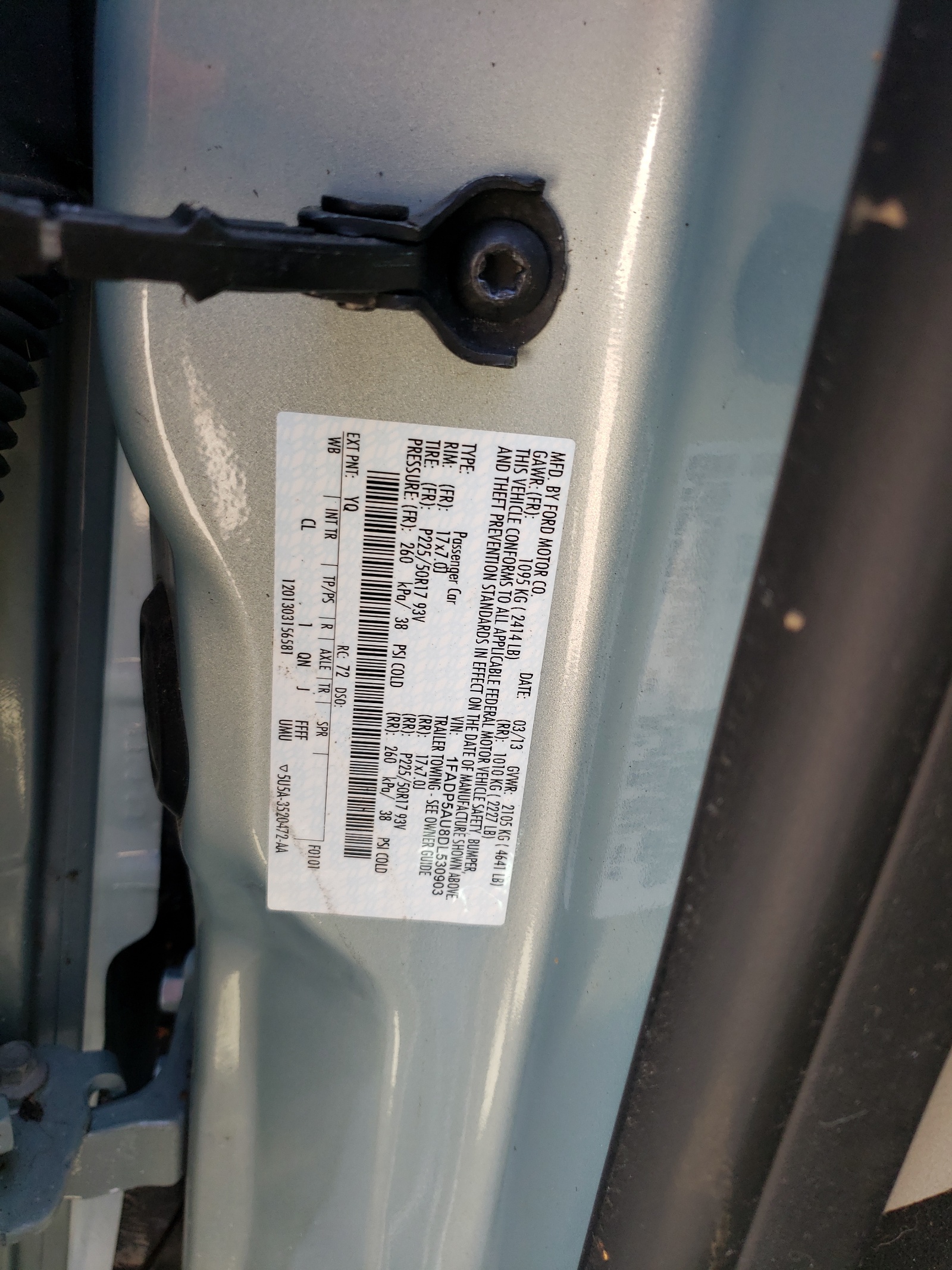 1FADP5AU8DL530903 2013 Ford C-Max Se