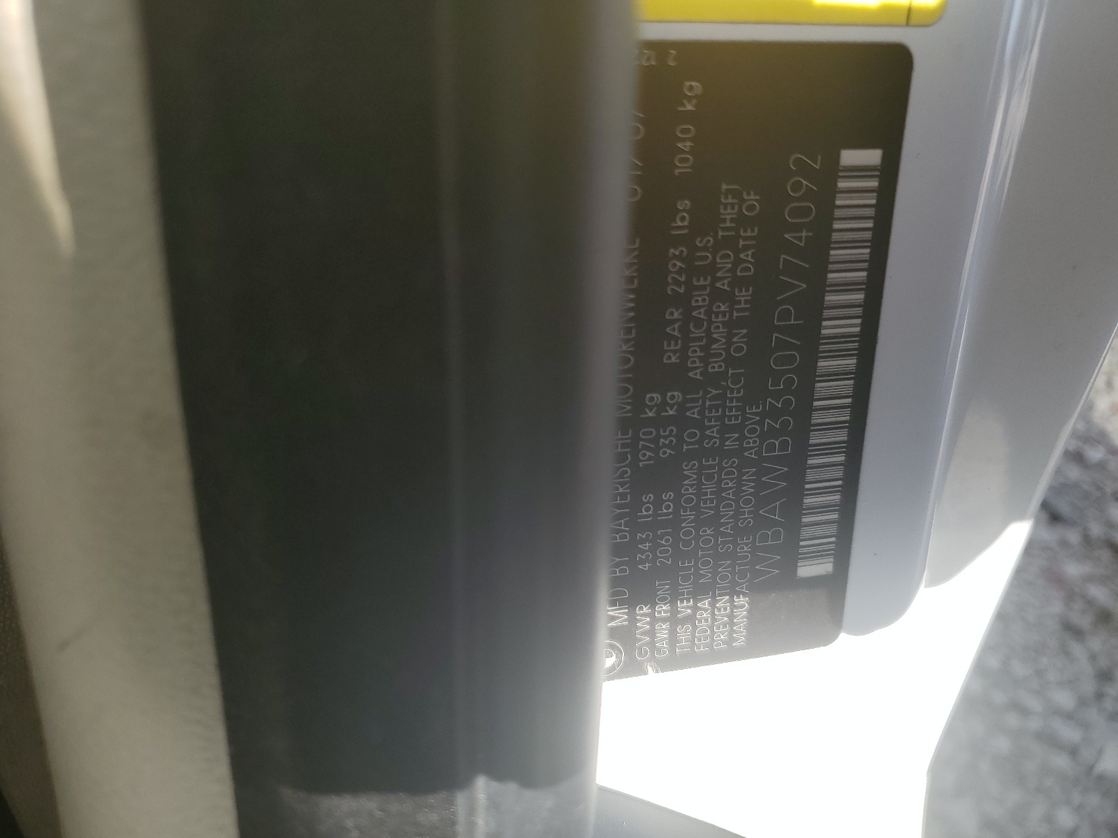 WBAWB33507PV74092 2007 BMW 328 I