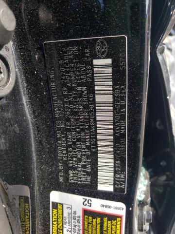 4T1G11AK8MU530146 Toyota Camry SE 12