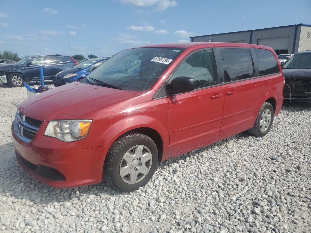 2012 Dodge Grand Caravan Se VIN: 2C4RDGBG5CR402847 Lot: 67901994