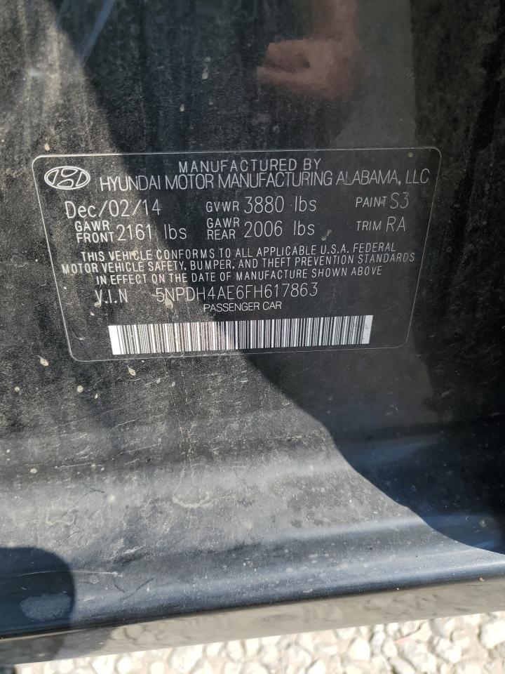 5NPDH4AE6FH617863 2015 Hyundai Elantra Se