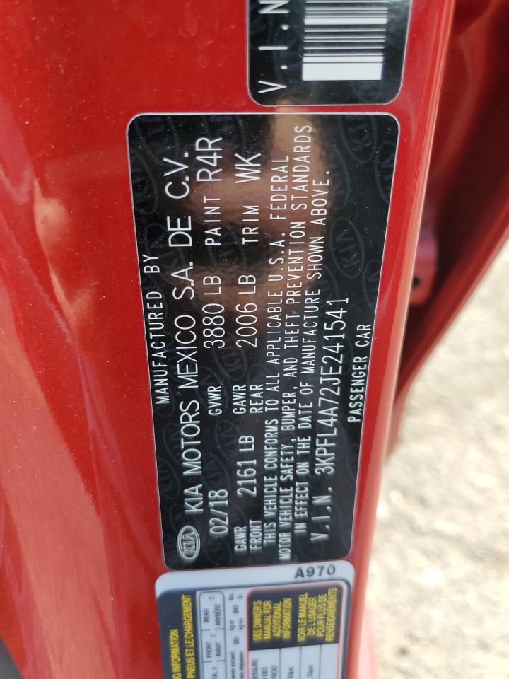 2018 Kia Forte Lx VIN: 3KPFL4A72JE241541 Lot: 67461274