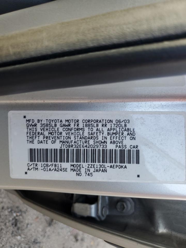 2004 Toyota Corolla Ce VIN: JTDBR32E642029733 Lot: 67024514