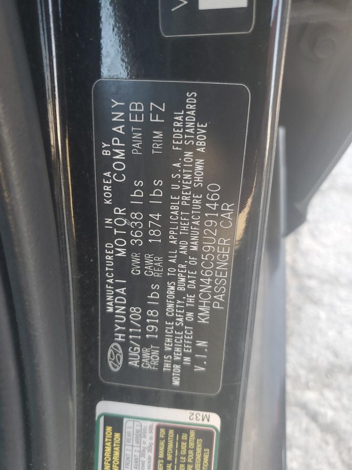 2009 Hyundai Accent Gls VIN: KMHCN46C59U291460 Lot: 69431664