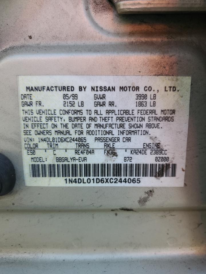 1N4DL01D6XC244065 1999 Nissan Altima Xe