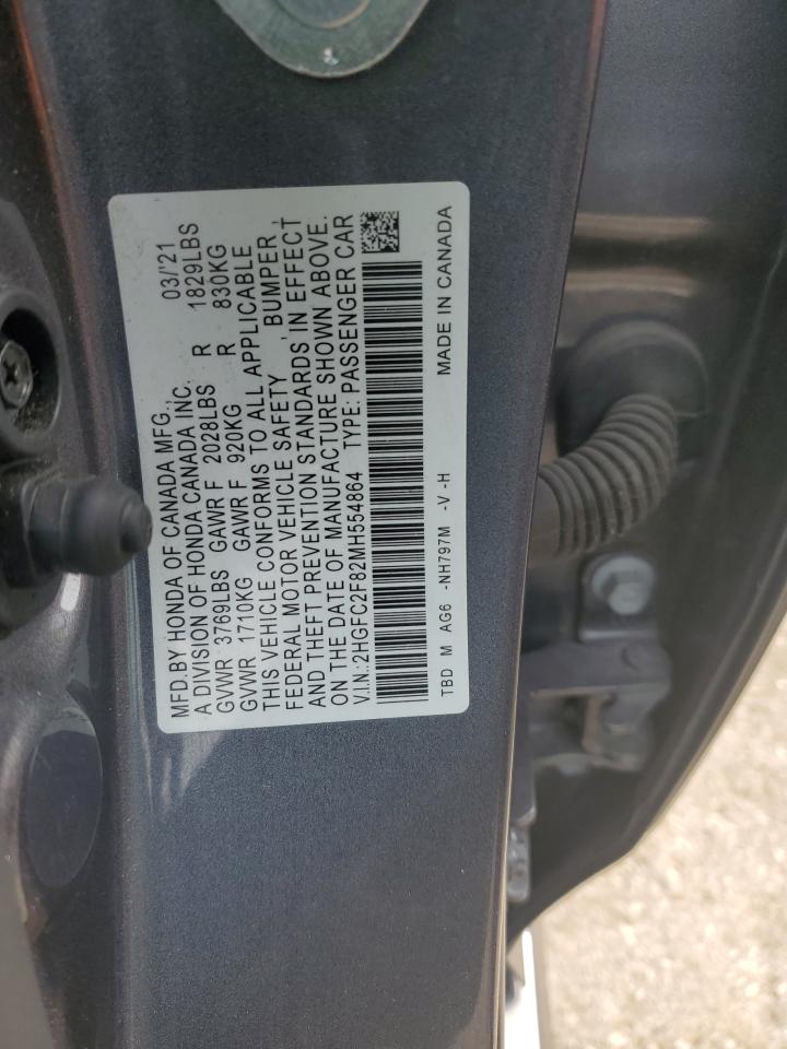 2HGFC2F82MH554864 2021 HONDA CIVIC - Image 12