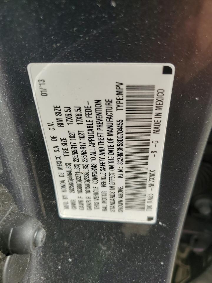 2013 Honda Cr-V Ex VIN: 3CZRM3H58DG704455 Lot: 67342194