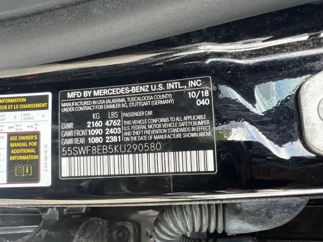 55SWF8EB5KU290580 2019 Mercedes-Benz C 300 4Matic