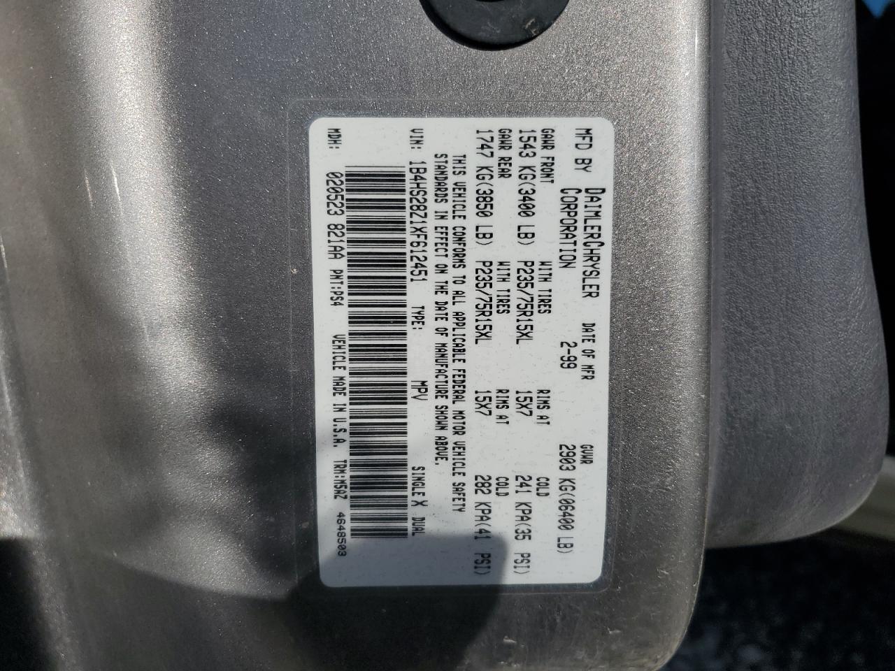 1B4HS28Z1XF612451 1999 Dodge Durango