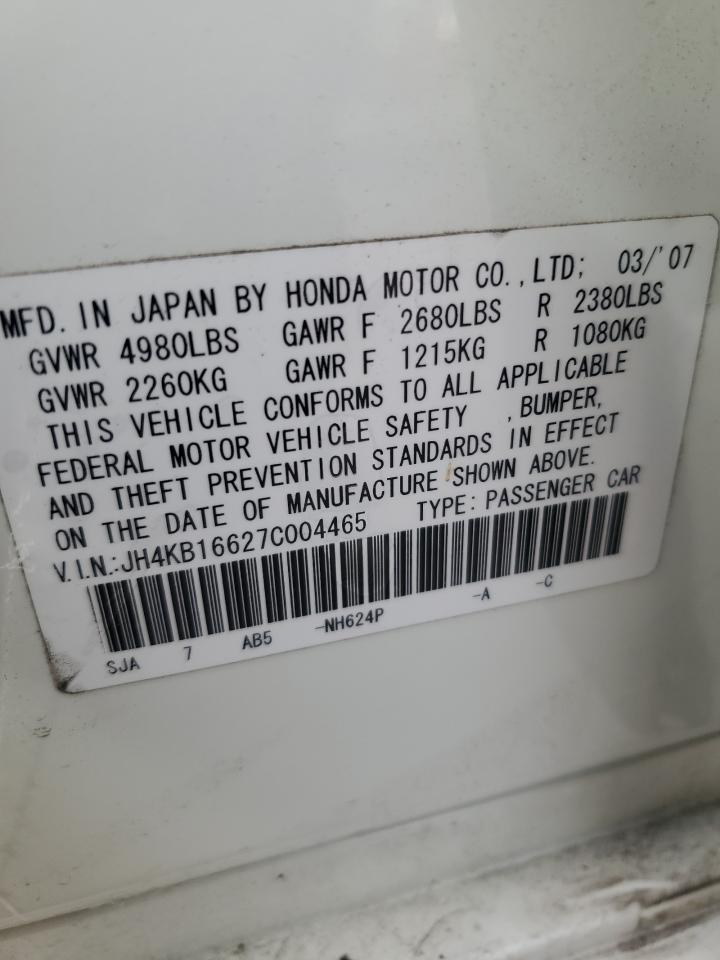 JH4KB16627C004465 2007 Acura Rl