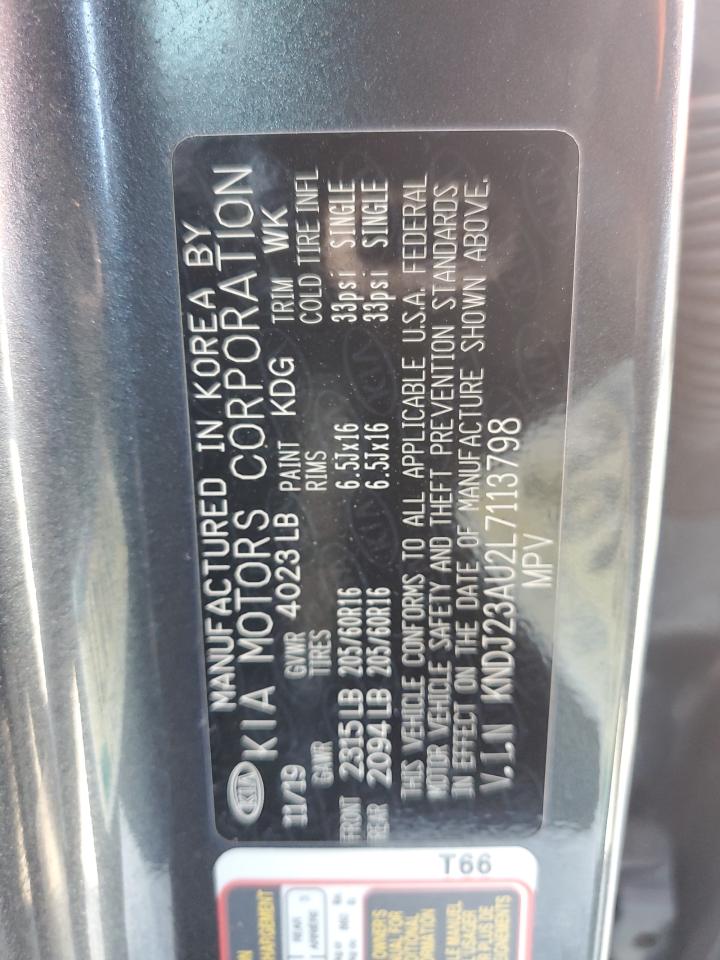 2020 Kia Soul Lx VIN: KNDJ23AU2L7113798 Lot: 66746754