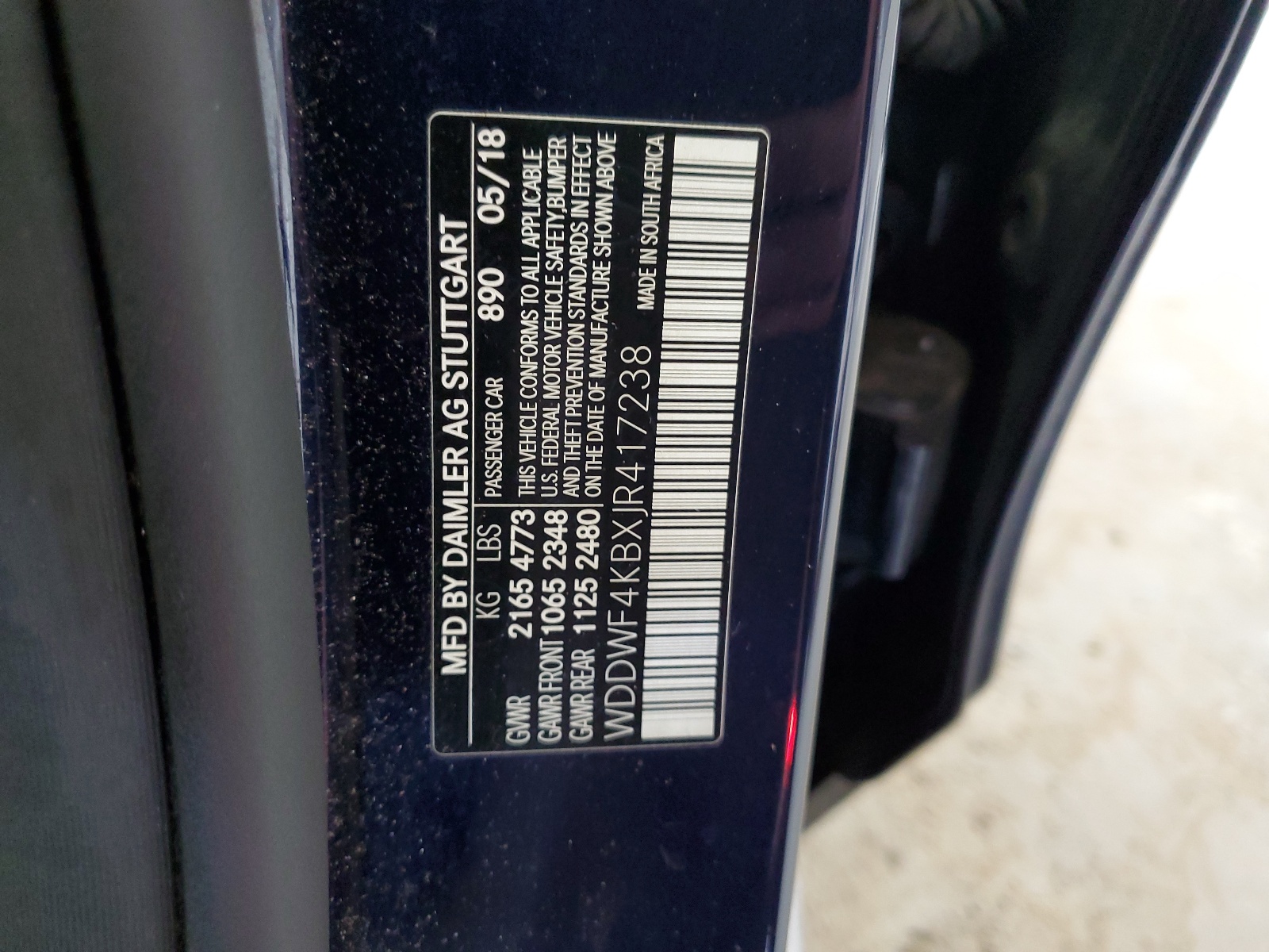 WDDWF4KBXJR417238 2018 Mercedes-Benz C 300 4Matic