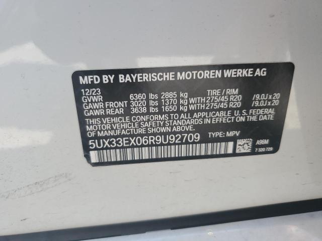 2024 BMW X6 XDRIVE4 5UX33EX06R9U92709  67926644