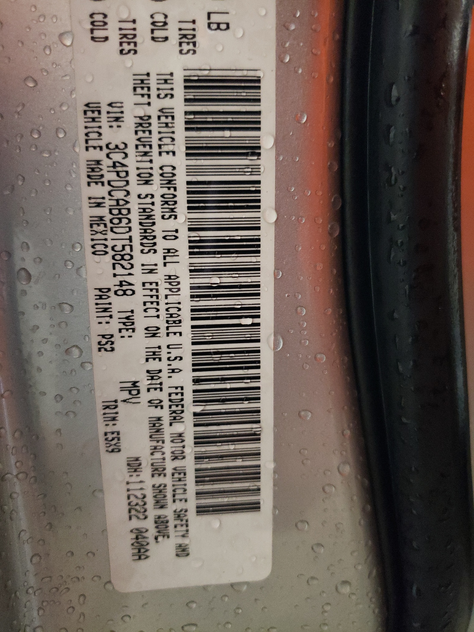 3C4PDCAB6DT582148 2013 Dodge Journey Se