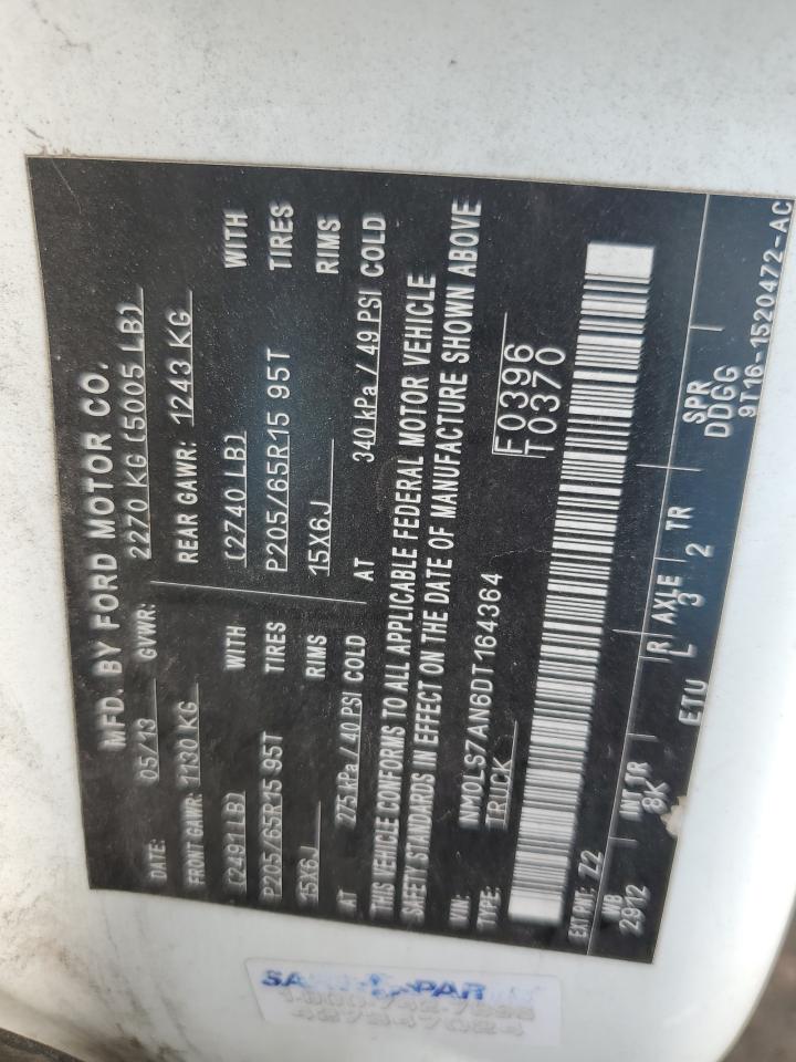 2013 Ford Transit Connect Xl VIN: NM0LS7AN6DT164364 Lot: 68045104