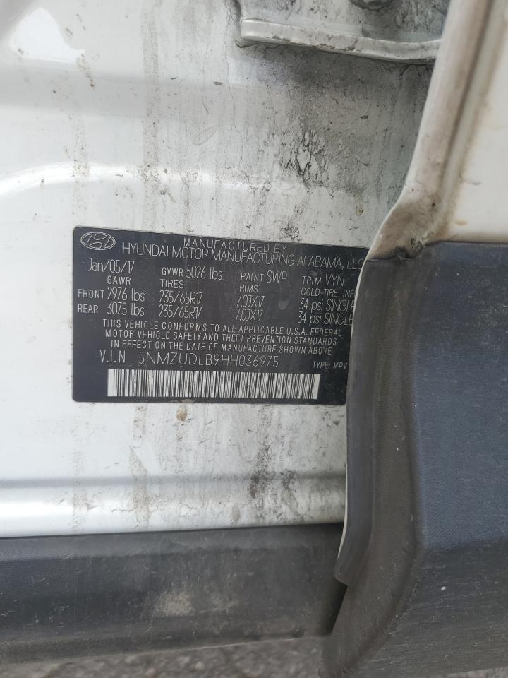 2017 Hyundai Santa Fe Sport VIN: 5NMZUDLB9HH036975 Lot: 67775504