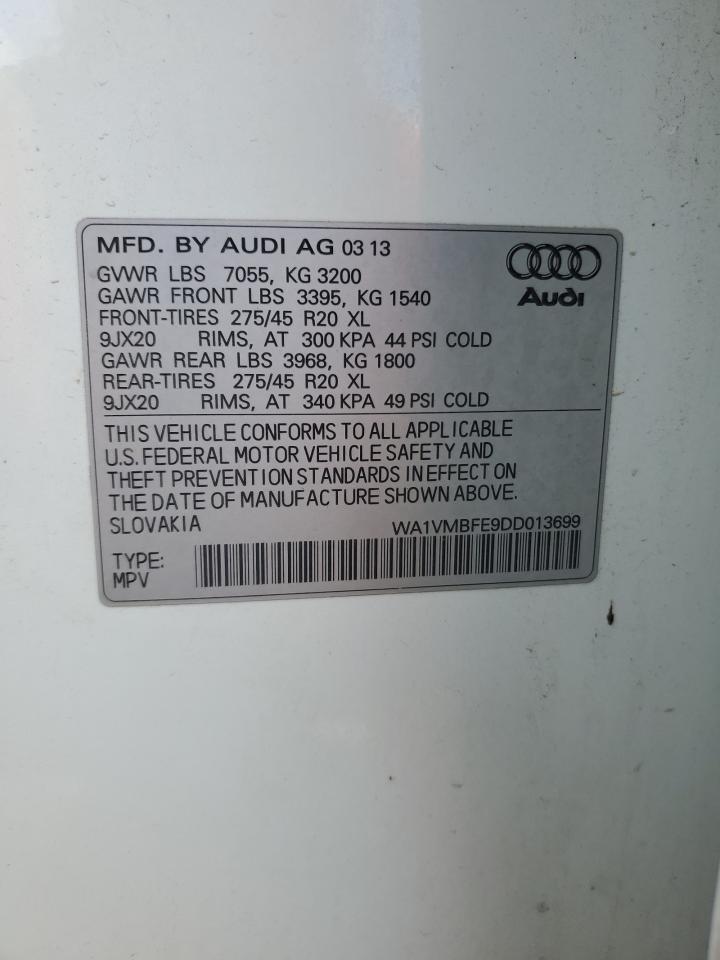 WA1VMBFE9DD013699 2013 Audi Q7 Prestige