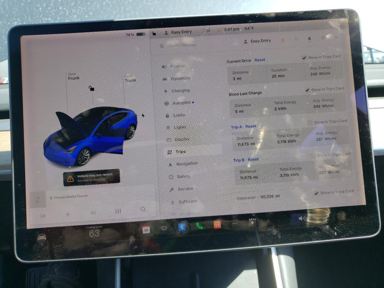 5YJ3E1EB3KF389123 2019 Tesla Model 3