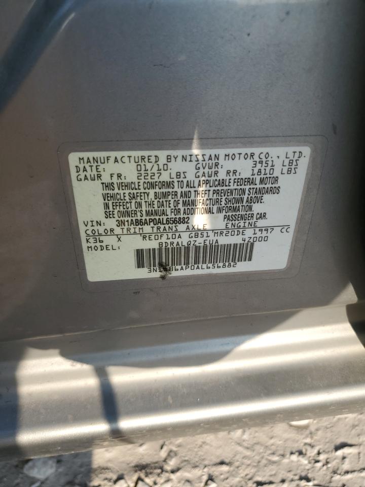 3N1AB6AP0AL656882 2010 Nissan Sentra 2.0