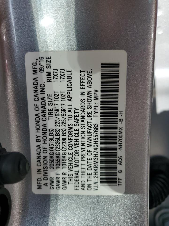 2HKRM3H74GH557683 2016 Honda Cr-V Exl 2HKRM3H74GH557683 2016 Honda Cr-V Exl