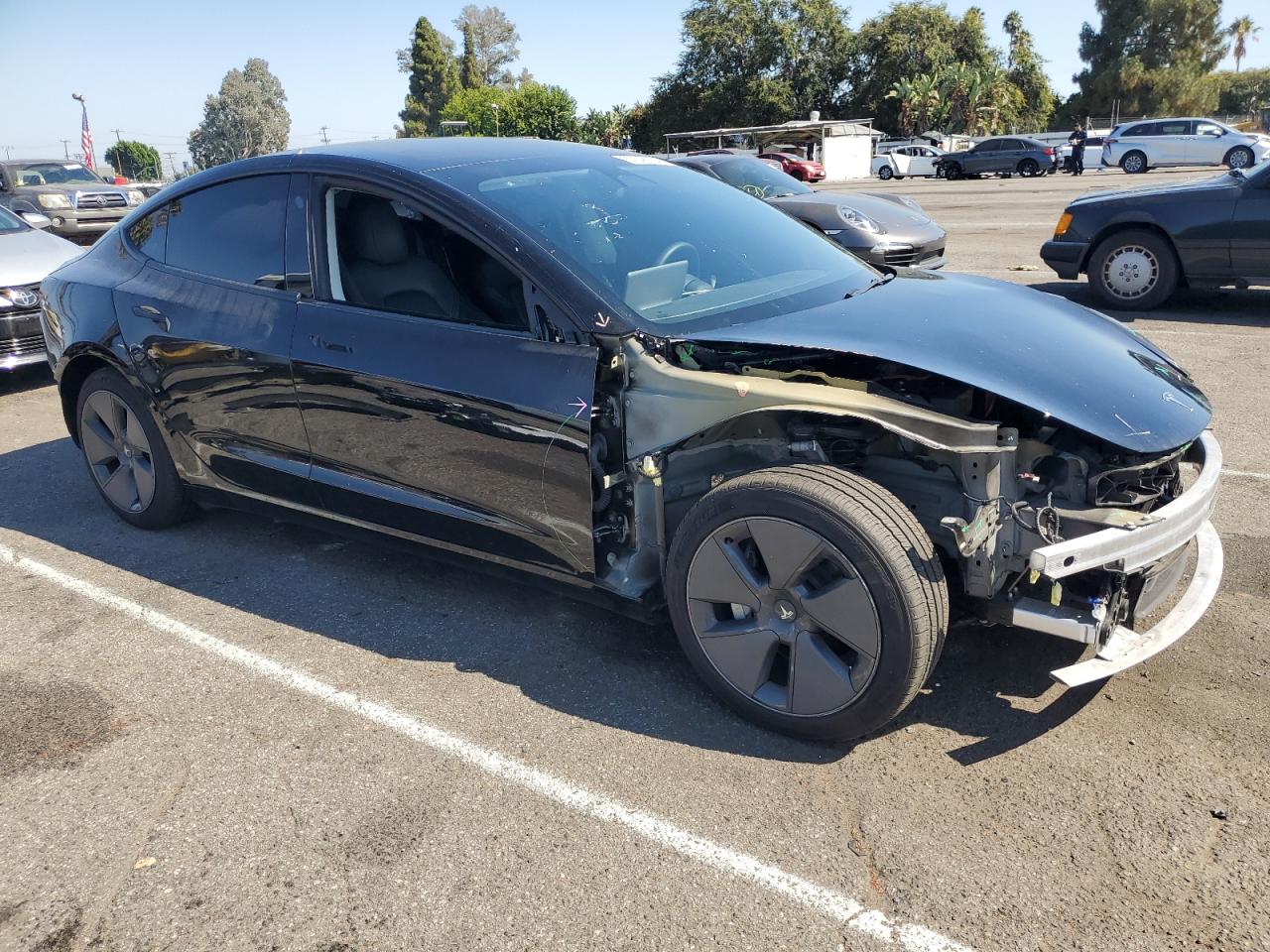 VIN 5YJ3E1EA5PF483227 2023 TESLA MODEL 3 no.4