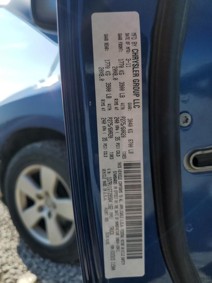 2011 Dodge Ram 1500 VIN: 1D7RV1GT2BS641162 Lot: 66077544