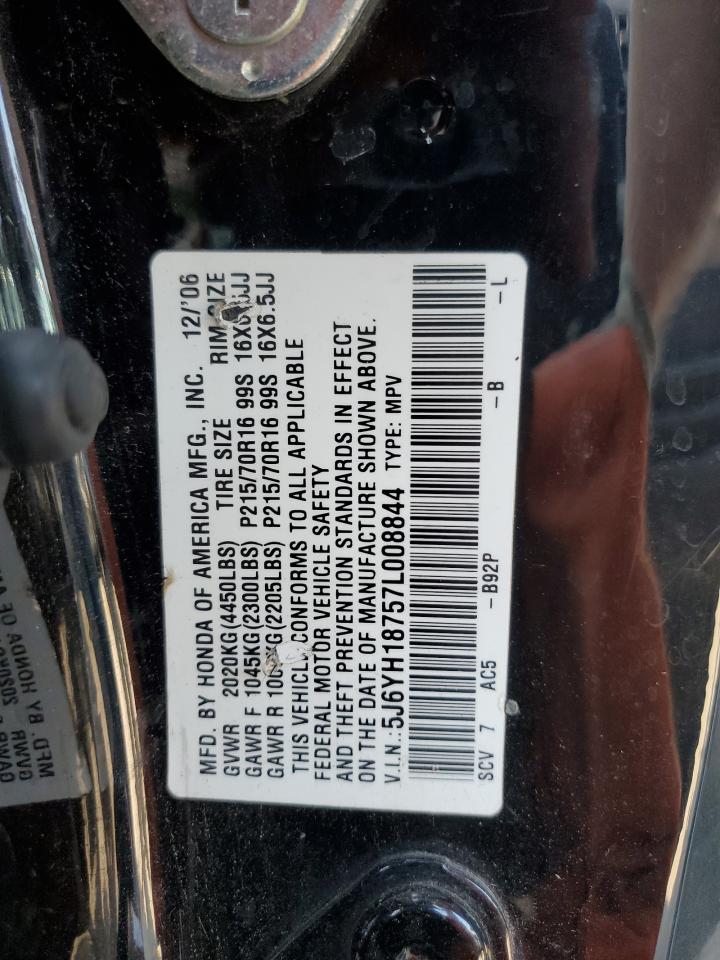 2007 Honda Element Ex VIN: 5J6YH18757L008844 Lot: 66987544