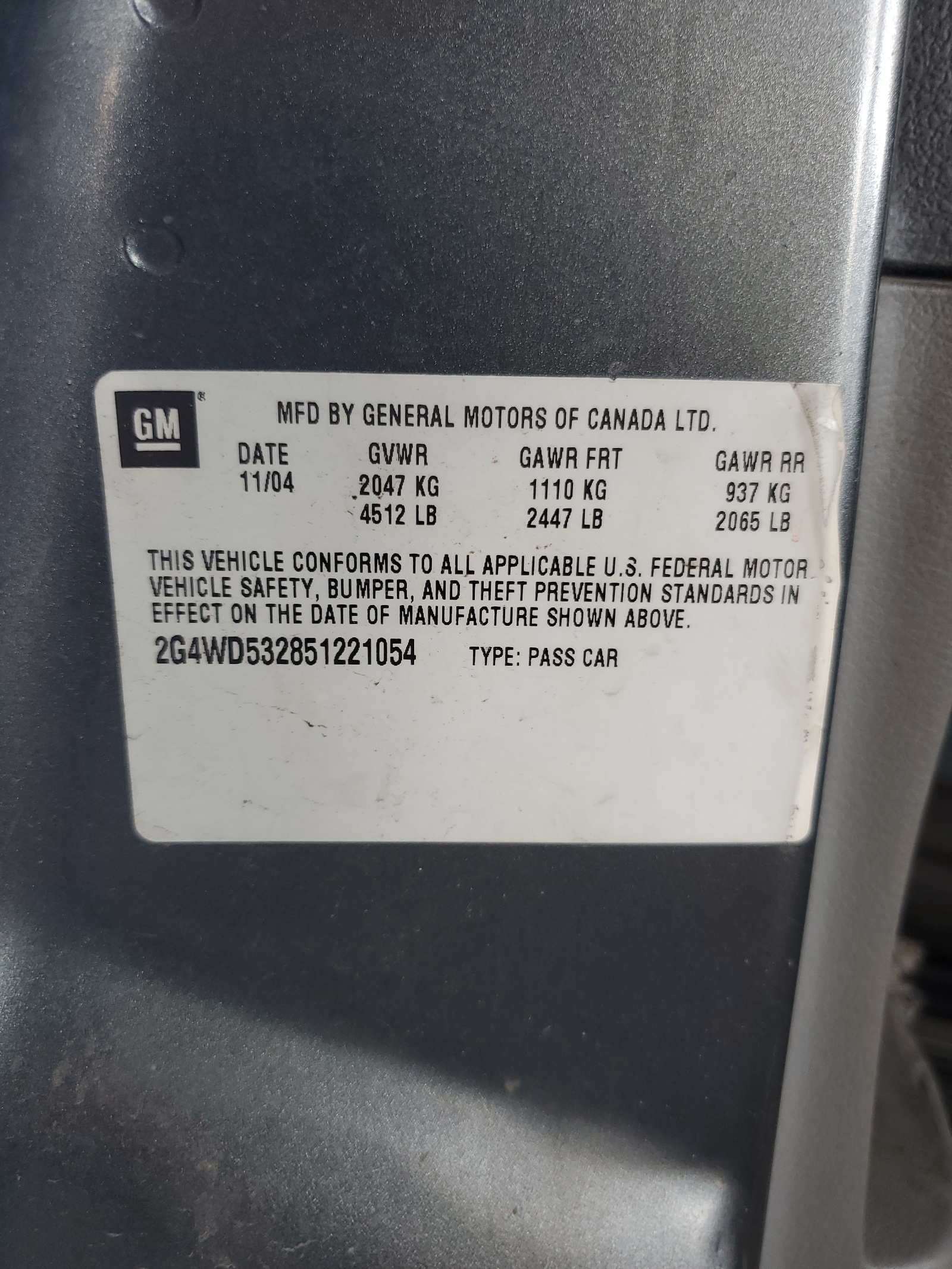 2G4WD532851221054 2005 Buick Lacrosse Cxl