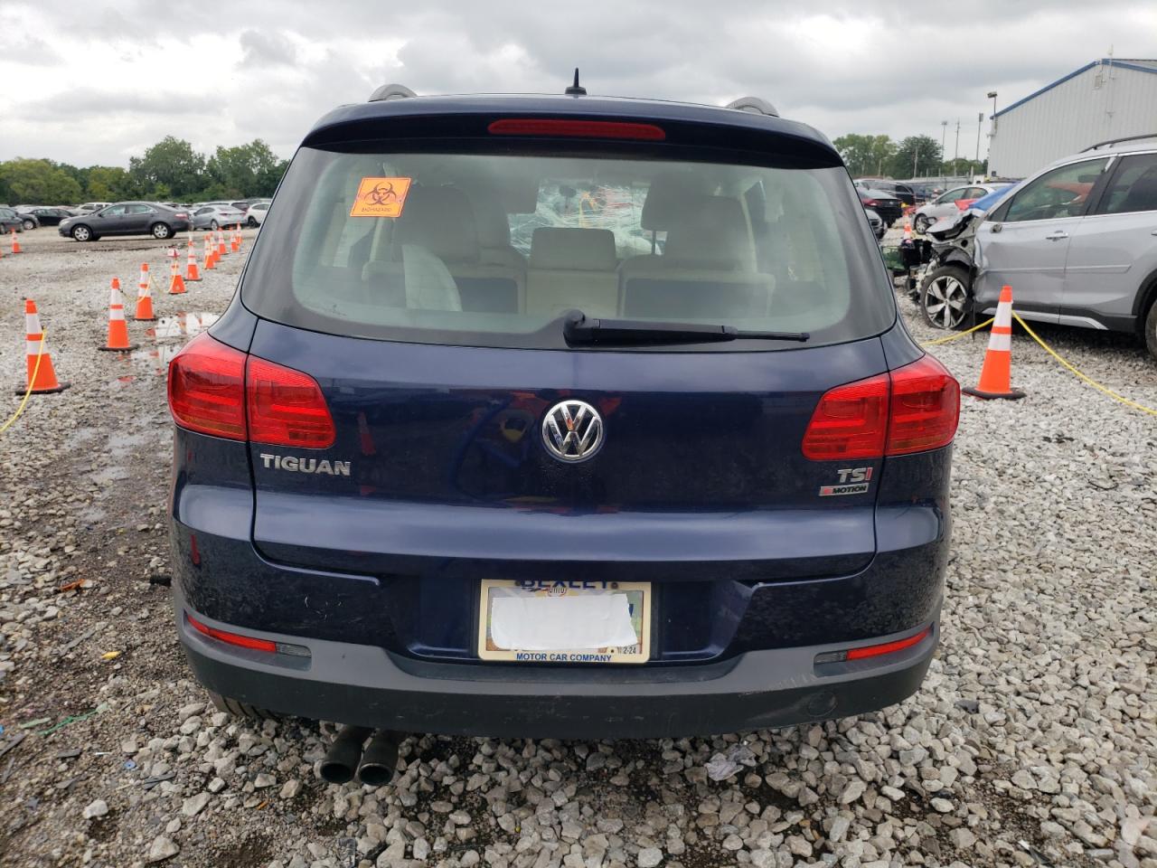 2016 Volkswagen Tiguan S VIN: WVGBV7AX2GW574634 Lot: 65586354