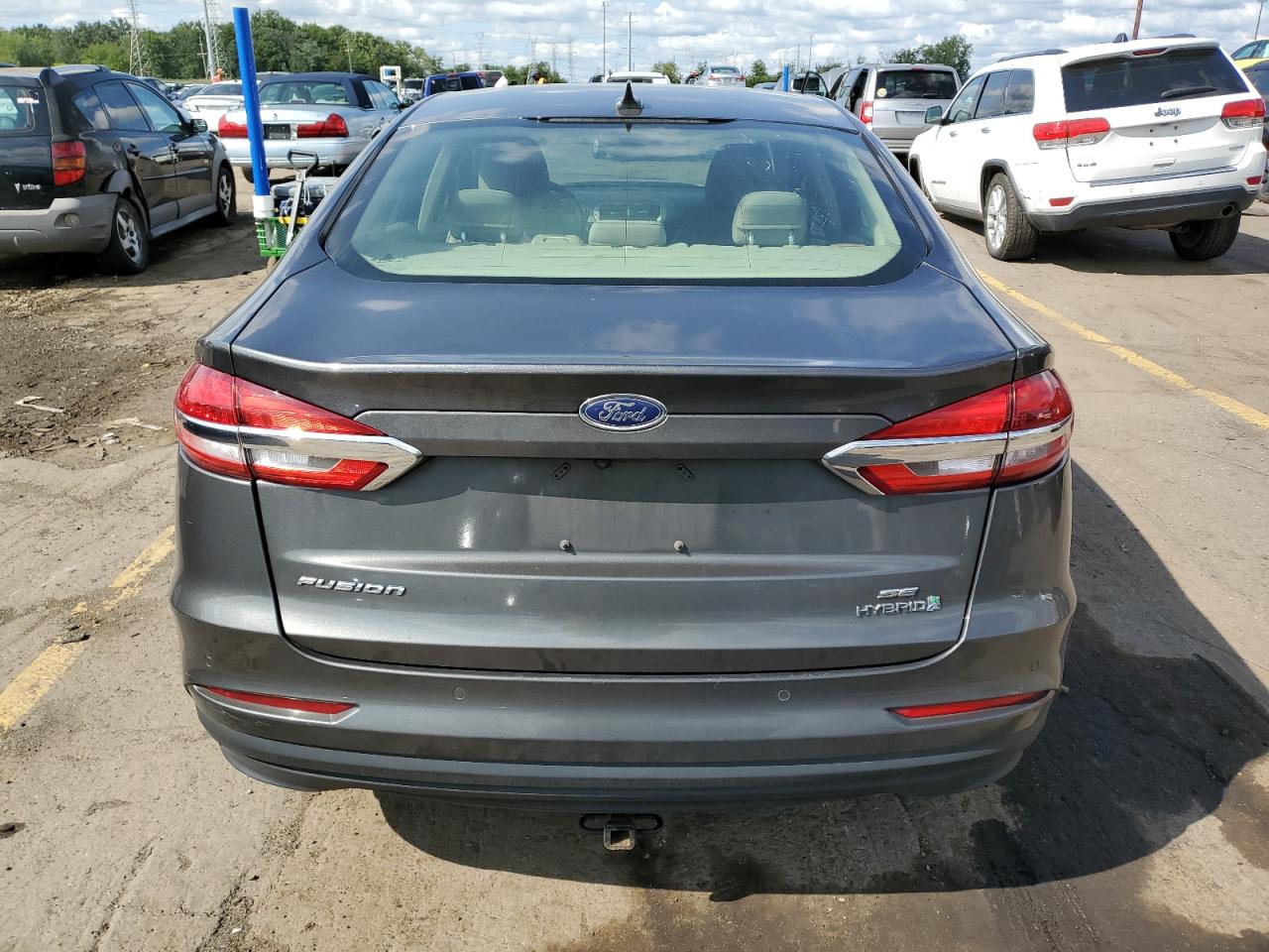 2019 Ford Fusion Se VIN: 3FA6P0LU0KR160036 Lot: 68109874