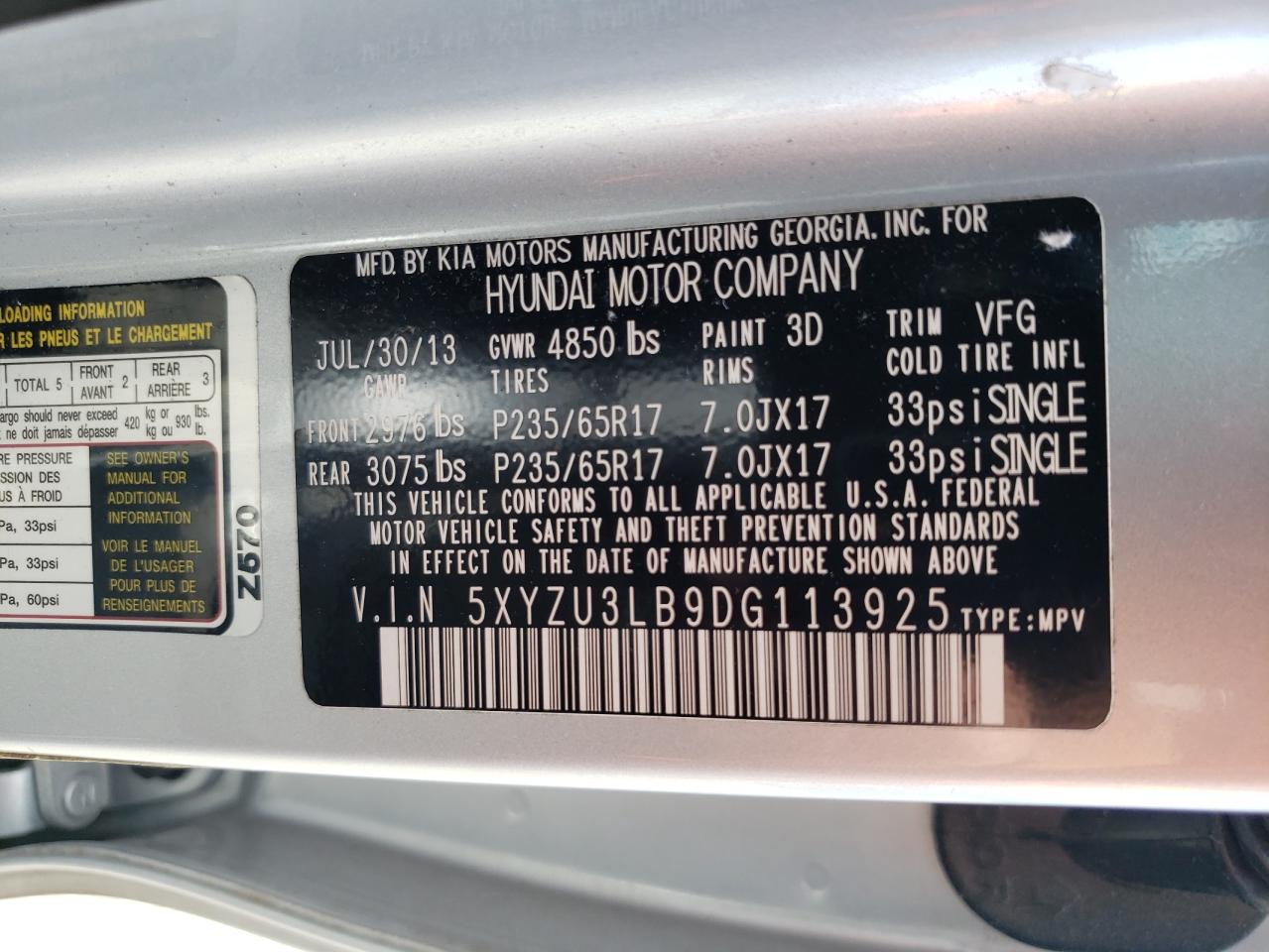 2013 Hyundai Santa Fe - Image 14