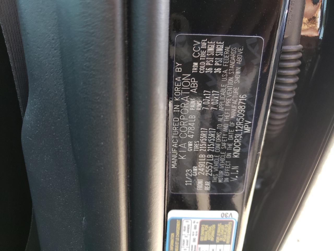 2024 Kia Niro Wind VIN: KNDCR3L12R5098716 Lot: 67798754