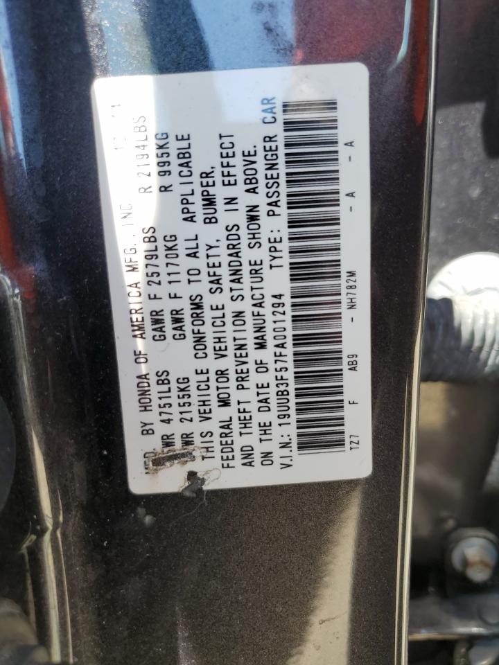 19UUB3F57FA001294 2015 Acura Tlx Tech