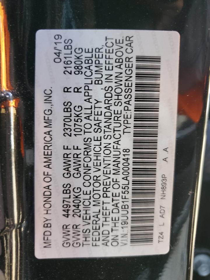 19UUB1F55LA000418 2020 Acura Tlx Technology