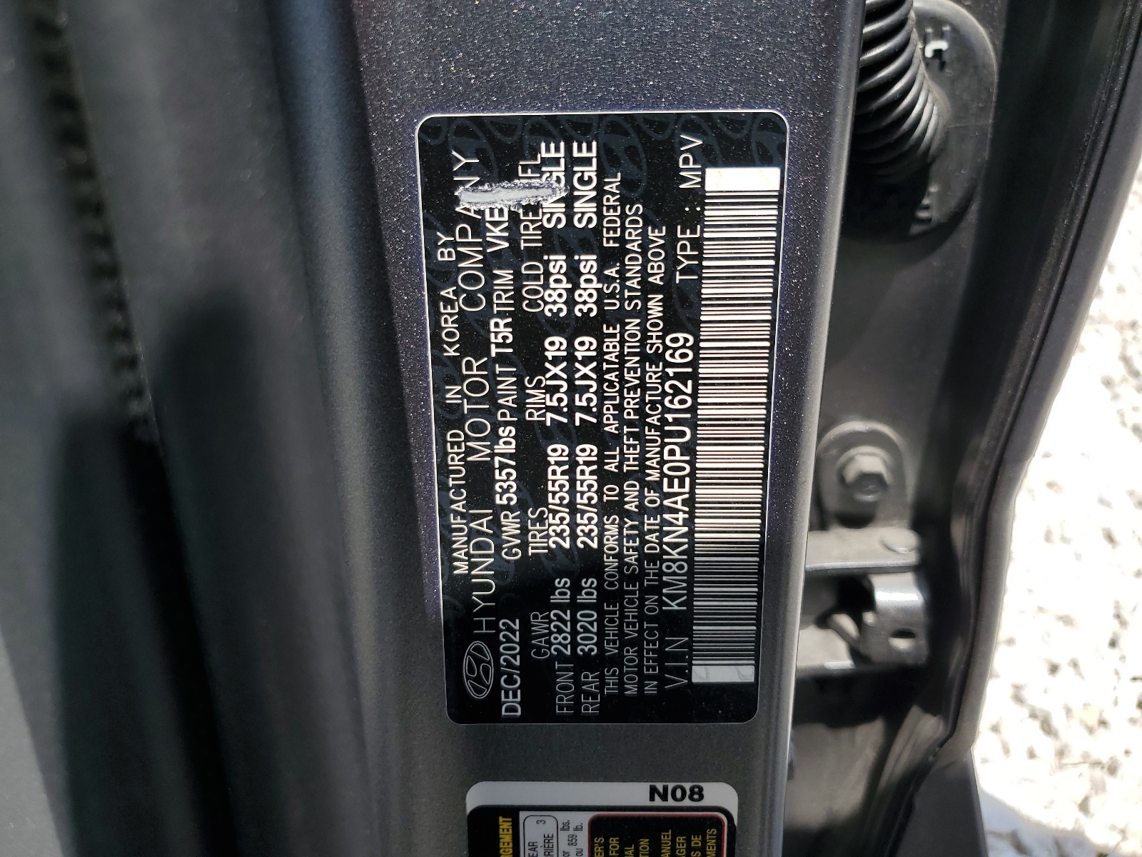 KM8KN4AE0PU162169 2023 Hyundai Ioniq 5 Sel