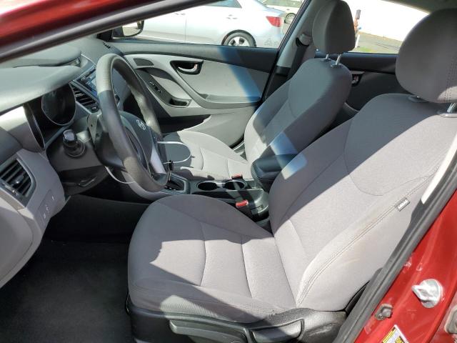  HYUNDAI ELANTRA 2015 Czerwony