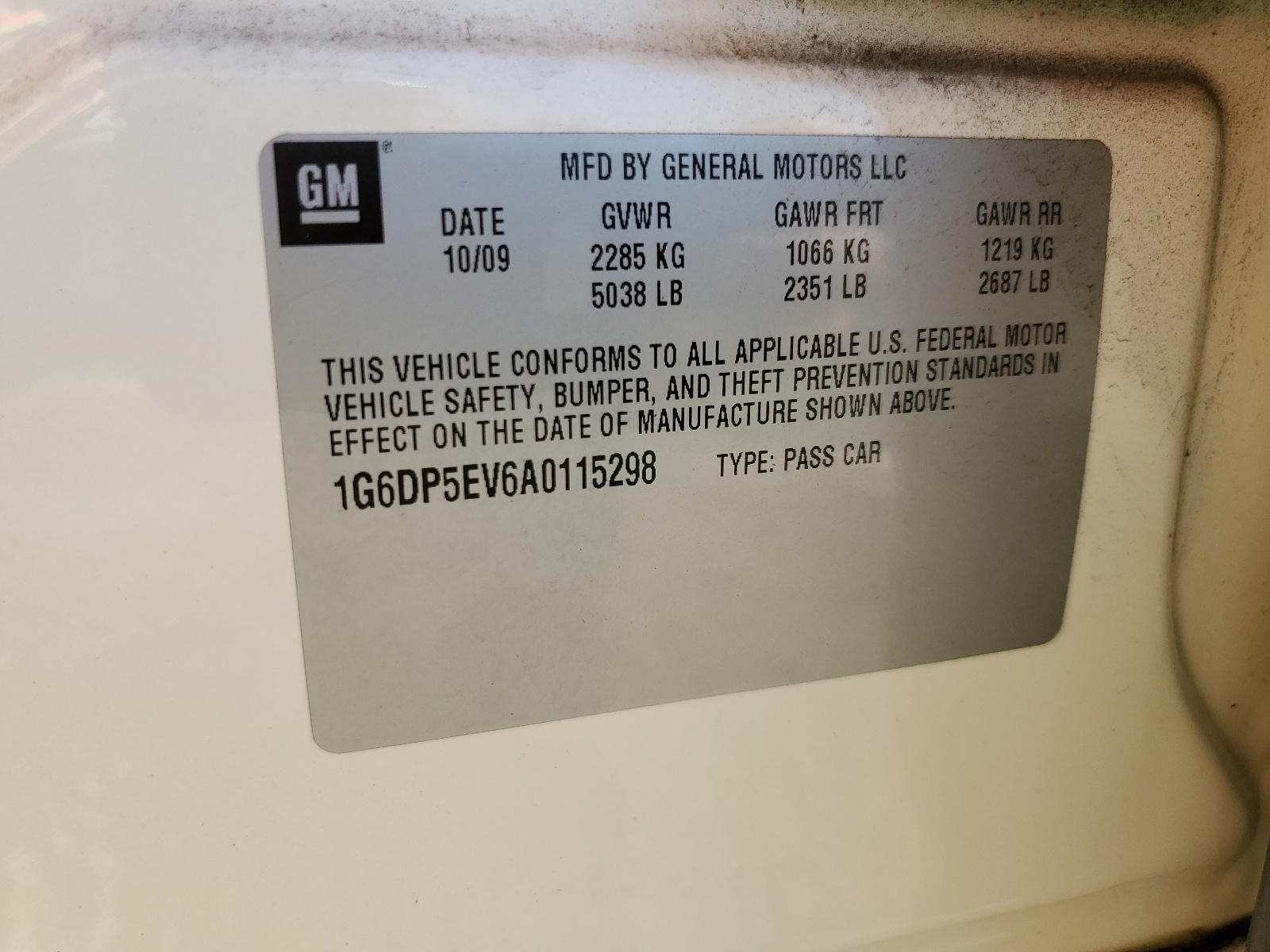 1G6DP5EV6A0115298 2010 Cadillac Cts Premium Collection