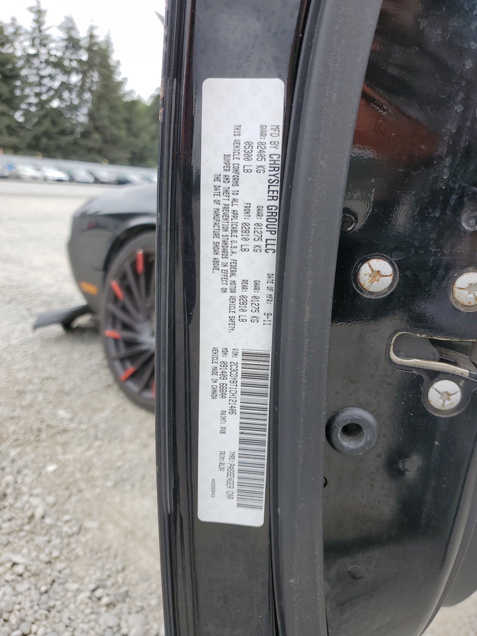 2C3CDYBT1CH121406 2012 Dodge Challenger R/T