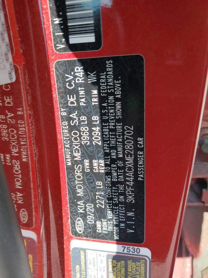 2021 Kia Forte Gt VIN: 3KPF44ACXME280702 Lot: 68249154