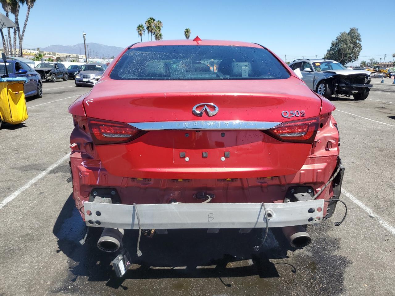 2019 Infiniti Q50 Red Sport 400 VIN: JN1FV7AP5KM760231 Lot: 67876684