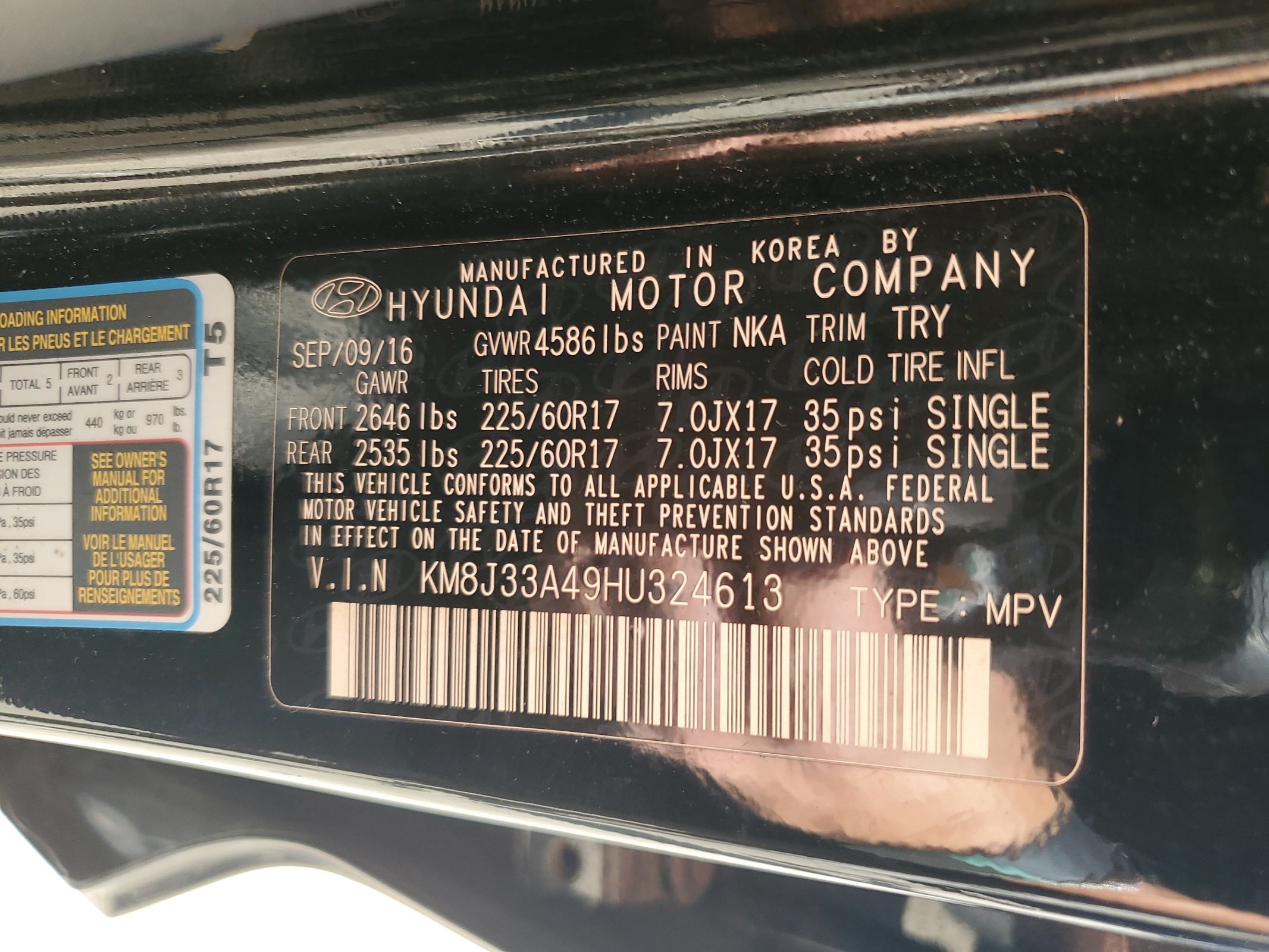 KM8J33A49HU324613 2017 Hyundai Tucson Limited