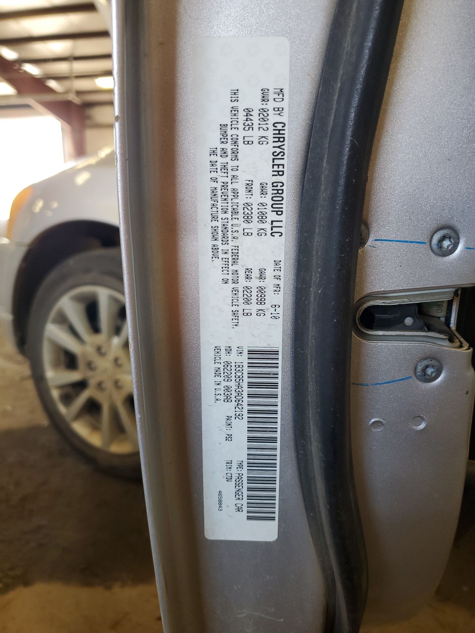 1B3CB5HA3AD642192 2010 Dodge Caliber Heat