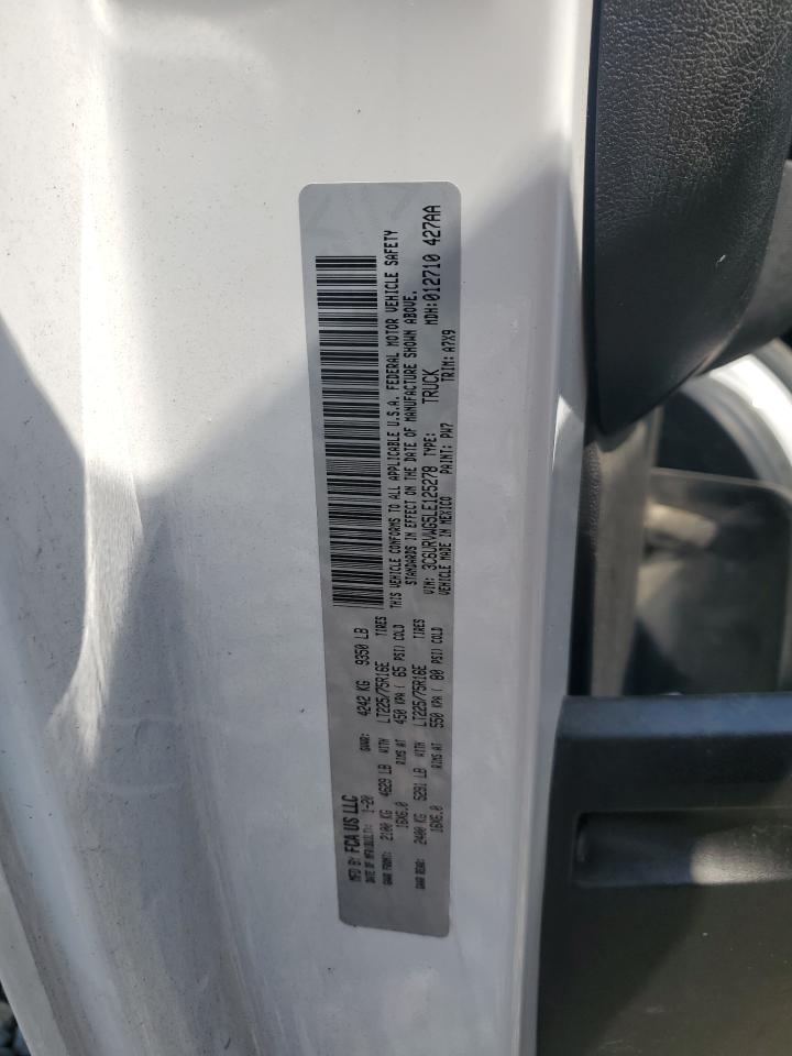 2020 Ram Promaster 3500 3500 Standard VIN: 3C6URVWG5LE125278 Lot: 65224034