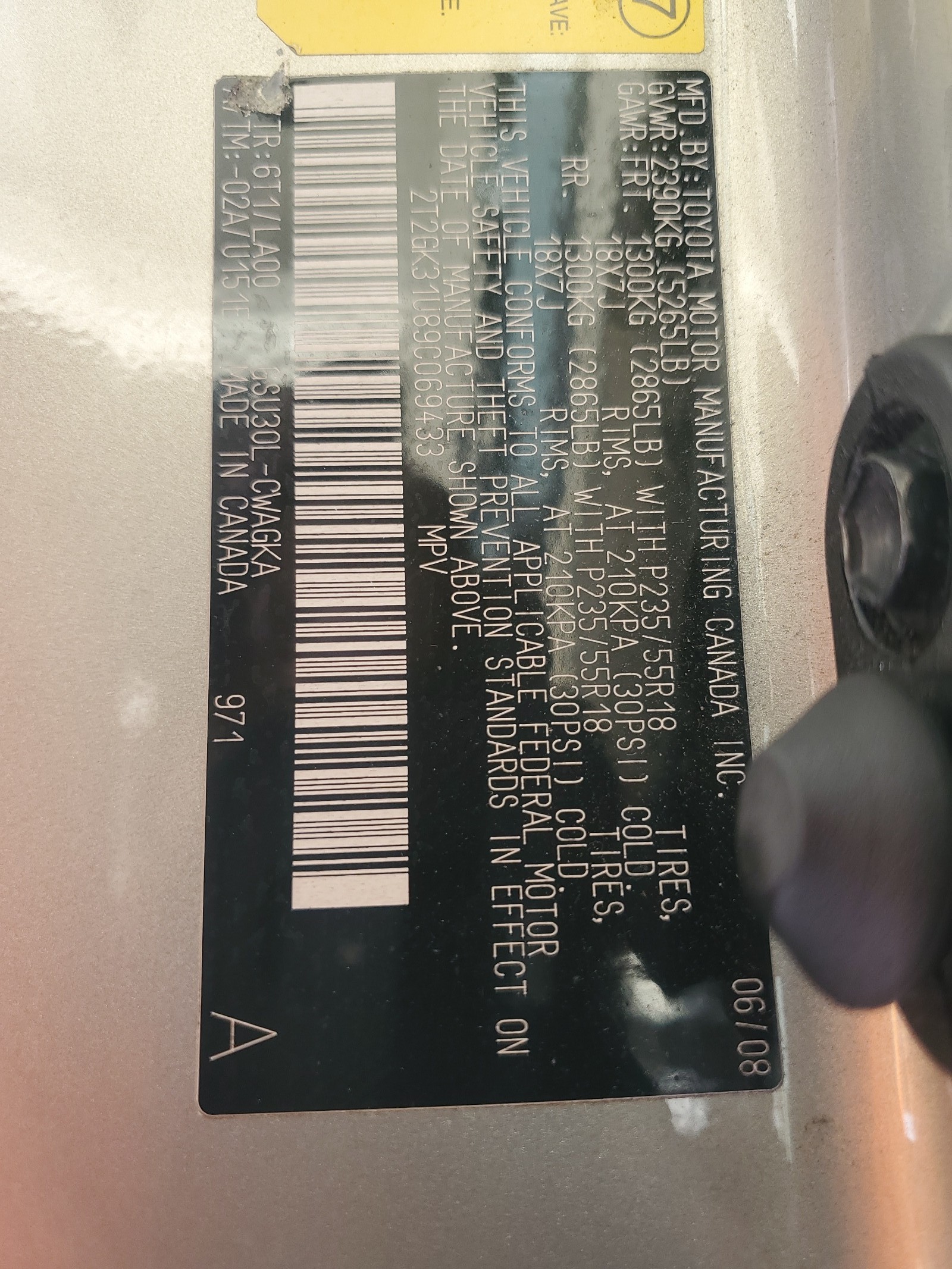 2T2GK31U89C069433 2009 Lexus Rx 350