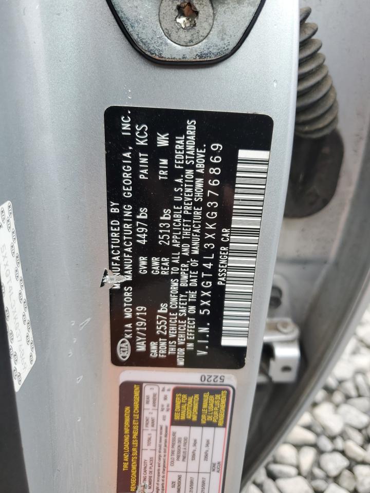 2019 Kia Optima Lx VIN: 5XXGT4L3XKG376869 Lot: 66241644