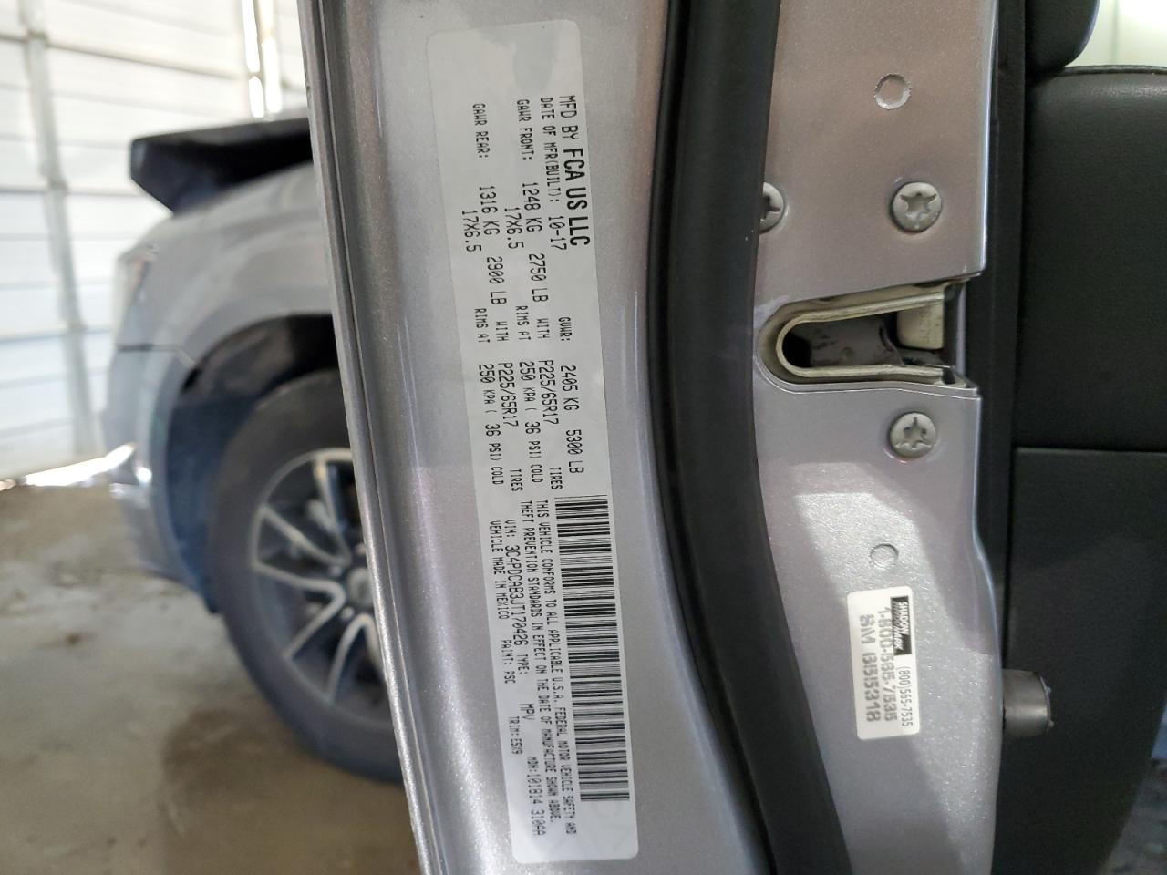 2018 Dodge Journey Se VIN: 3C4PDCAB3JT170426 Lot: 65662964